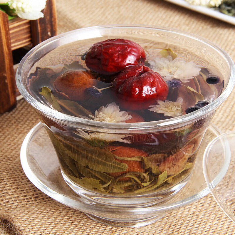 虎钢馋黑枸杞茶饮三泡台玉海兰州炮台山八宝茶桂圆桃脯刮碗子袋