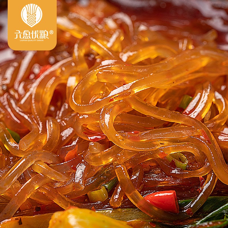 六盘优粮 水晶粉丝宁夏黄土地马铃薯土豆粉丝 80g*10