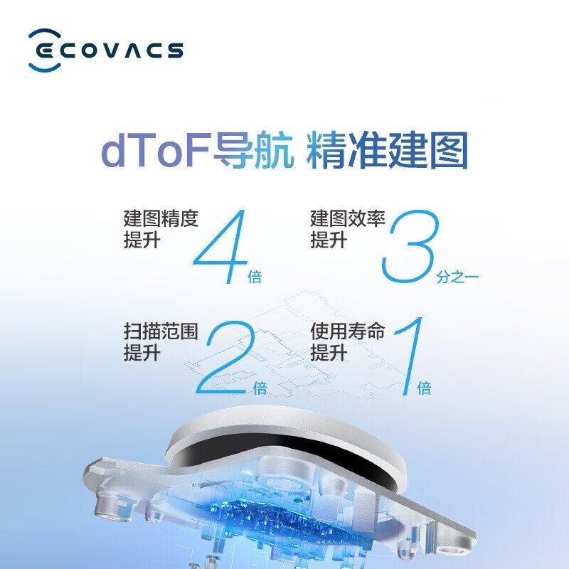 科沃斯 Ecovacs 地宝T8 Power扫地机器人激光导航规划全自动扫拖擦拖地机智能家用洗地机DLX11-22