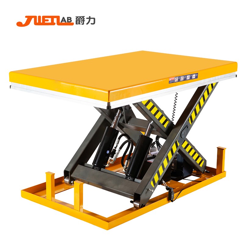 爵力 gd4001电动液压升降机升降平台固定剪叉式小型简易升降工作台货