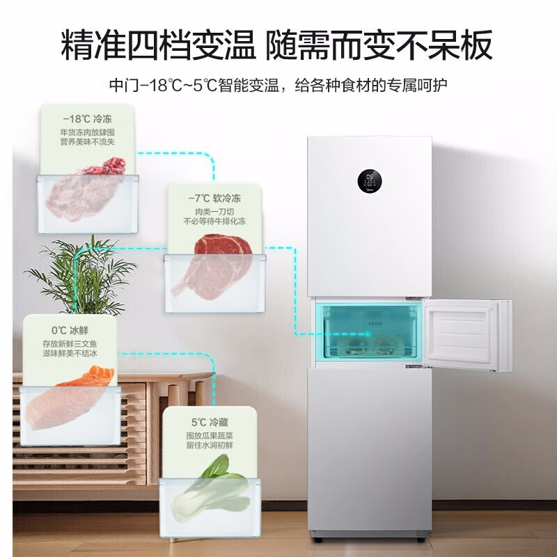 美的BCD-230WTPZM(E)冰箱质量怎么样?讲讲用后感受