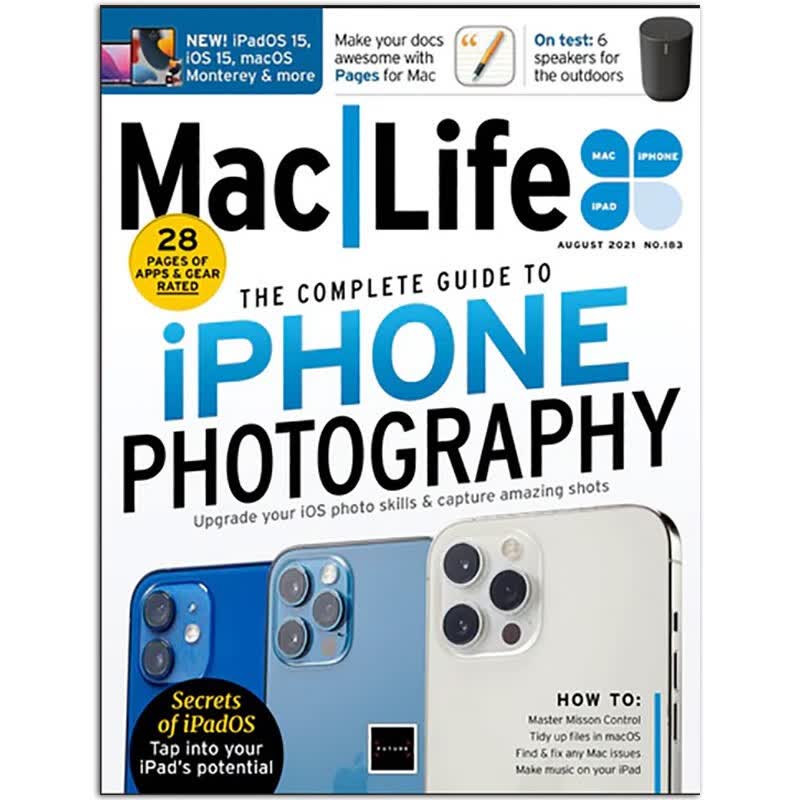Mac Life 苹果生活电子科技杂志 2023/2021/22年单期可选 美国电子产品杂志 2021年8月刊