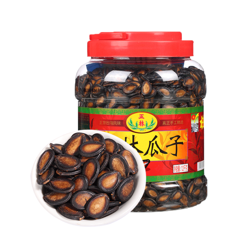 正林瓜子桶装1200g甘草西瓜子五香原味西瓜籽黑瓜子零食年货礼品 【8