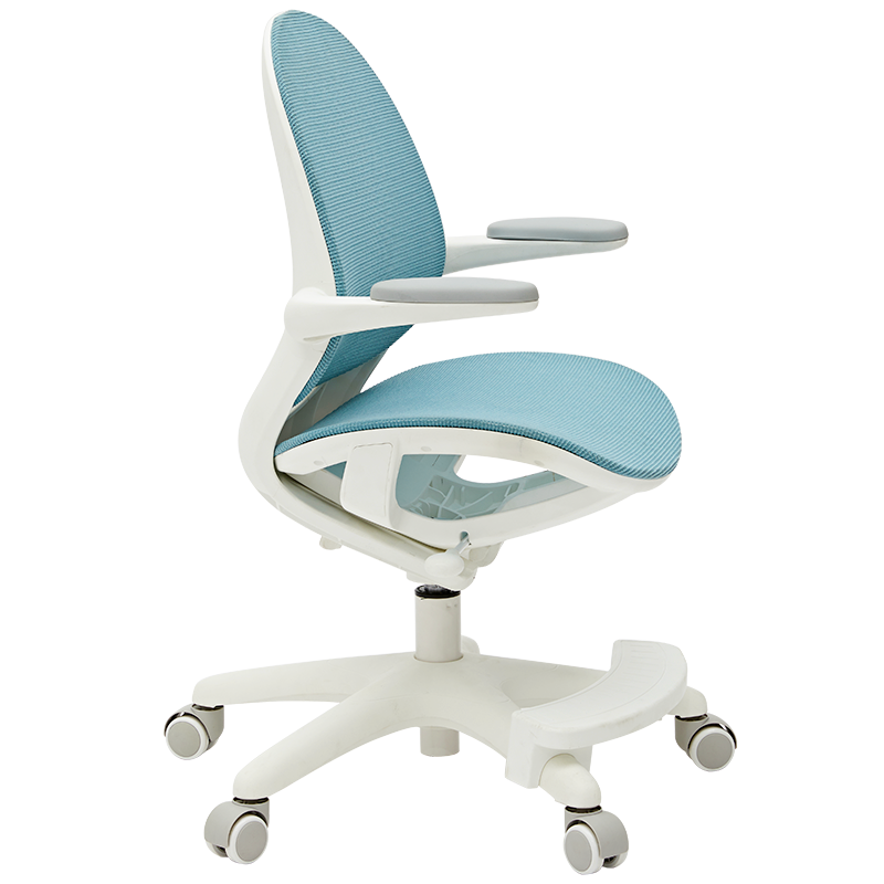 八九间米粒生活儿童学习椅 写字椅家用桌椅 小学生椅子 可调节升降靠背座椅 海豚椅3.0【空气坐垫|坐深调节|重力轮】蓝