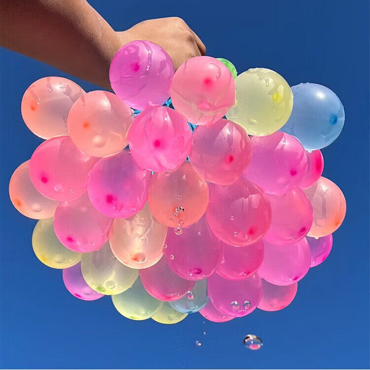 京唐水气球儿童玩具快速注水打水仗神器小水球水弹欢乐派对111个