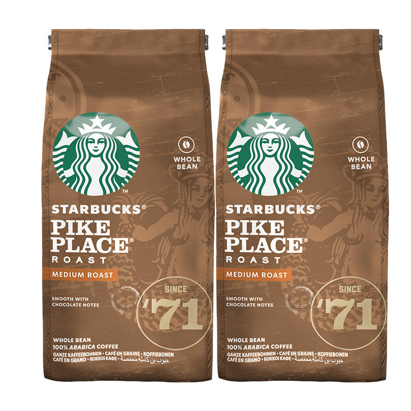 【京风速配】星巴克【进口】Pike Place派克市场研磨咖啡豆200g*2袋 中度烘焙