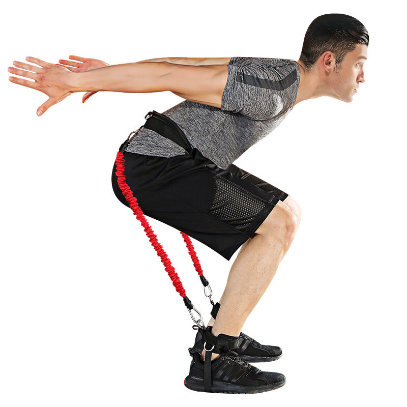 弹跳训练器材篮球跳高阻力带弹力绳腿部肌肉爆发力锻炼扣篮训练 50磅