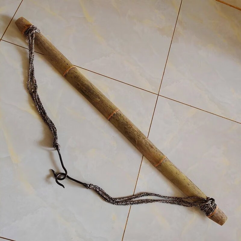 捷瑞迪(jieruidi)【京品优选】扁担钩双钩扁担挑水用老竹扁担挑水用担