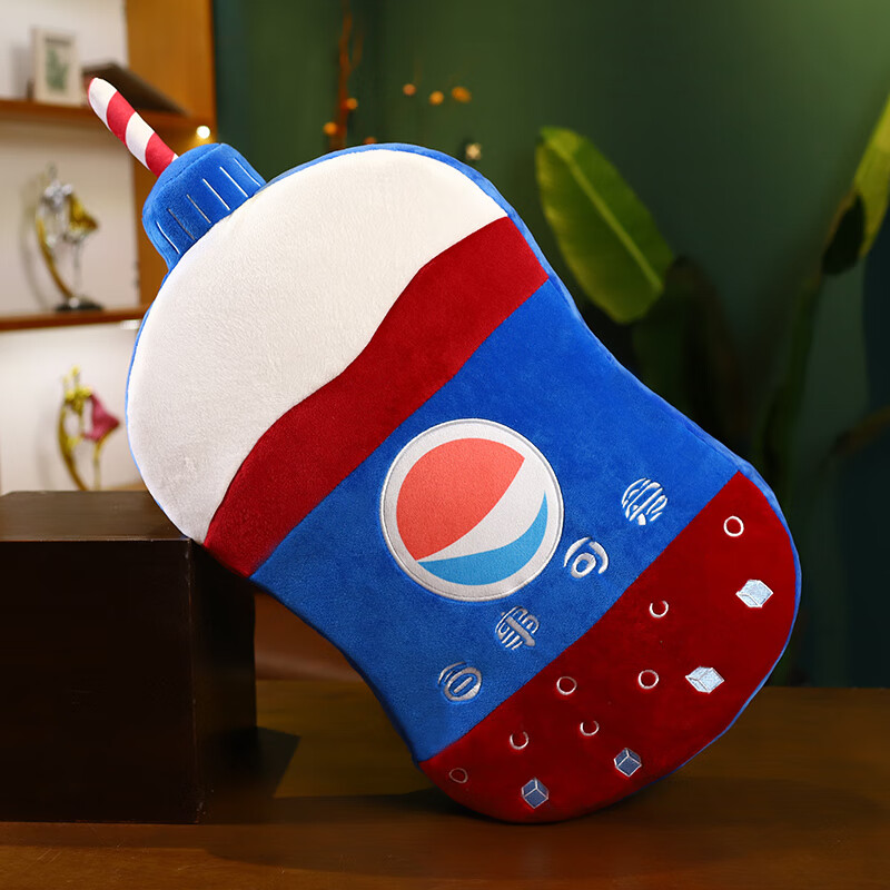 卡通可乐头枕儿童记忆棉枕头榜床头沙发靠垫 百事可乐 65*35cm单独的