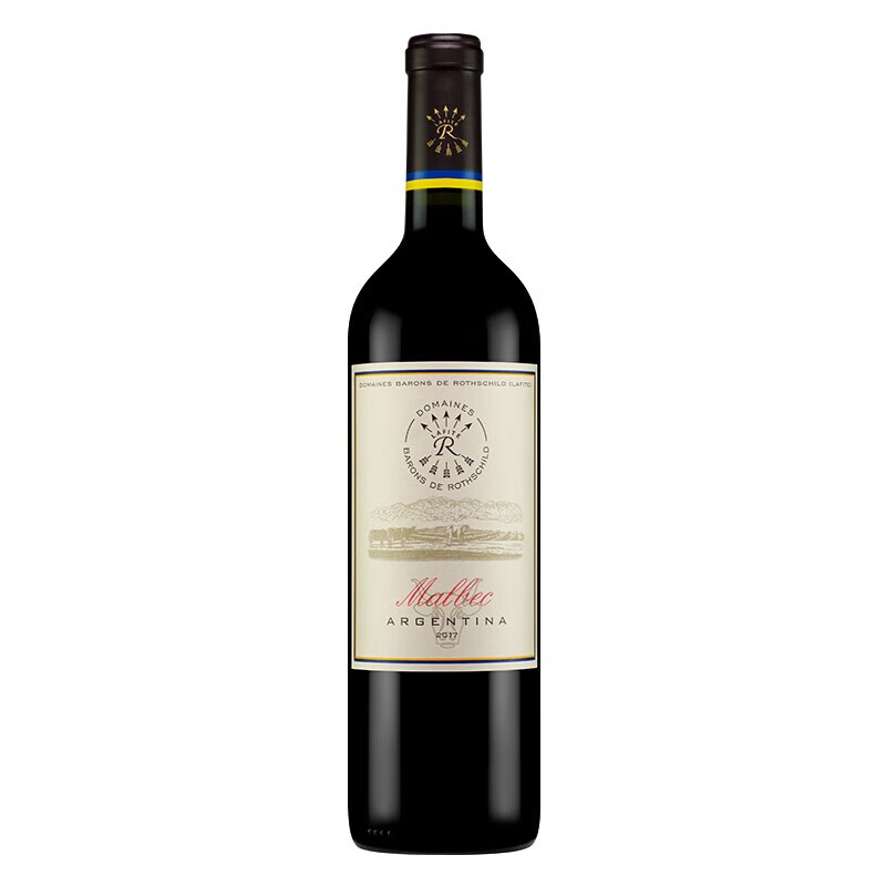 拉菲名庄 拉菲罗斯柴尔德凯洛19年份马尔贝克红葡萄酒 阿根廷原瓶进口红酒 单支装750mL