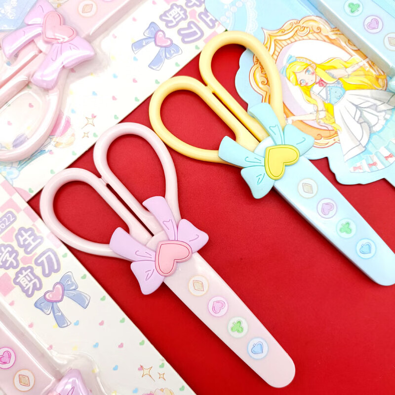 手工专用创意卡通女孩可爱精美小学生文具 h05622爱丽丝剪刀随机2把