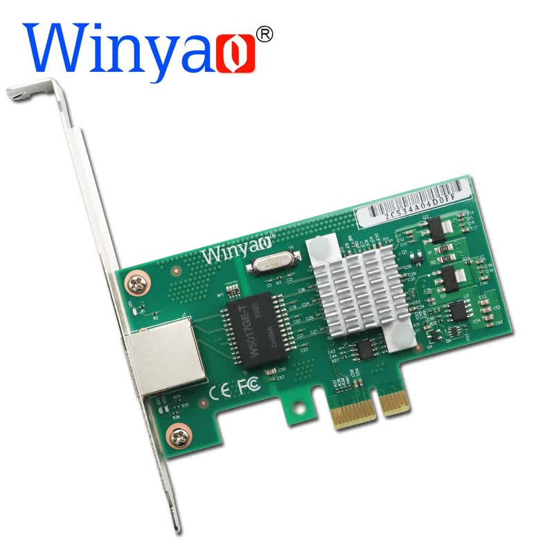 Winyao WY573T PCI-E X1 单口千兆网卡 82573 台式机