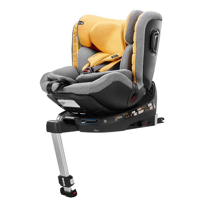 惠尔顿（welldon）儿童安全座椅0-4-6-7岁婴儿360度旋转可坐可躺正反双向安装 四大智能监测 智转PRO 琥珀黄 4180元