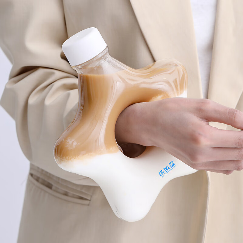 玘瑄扁水壶户外星星扁水瓶扁平方形奶茶水杯五角星怪异运动水壶奇怪怪