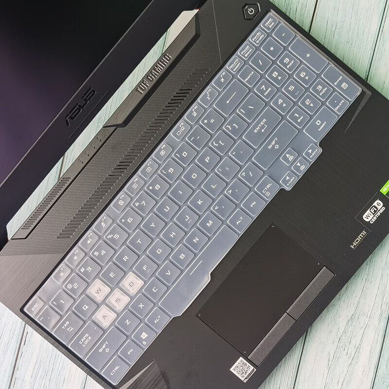 键盘膜防尘垫天选笔记本屏幕保护贴膜 透明硅胶键盘膜 华硕天选1代