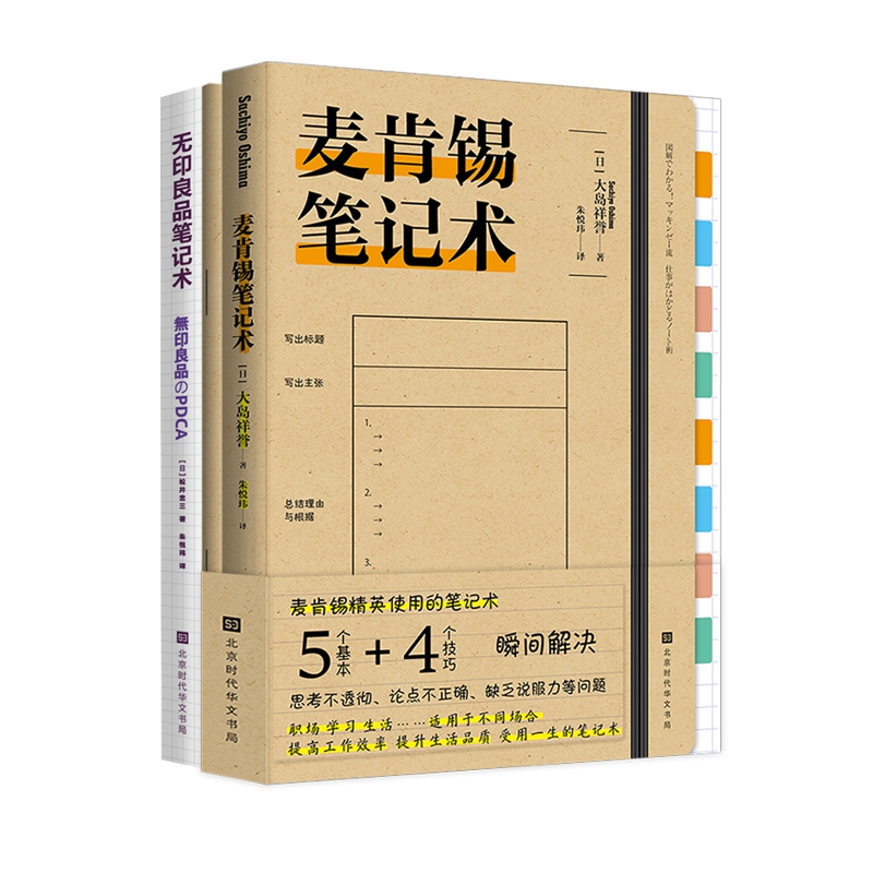 无印良品笔记术+麦肯锡笔记术 共2册