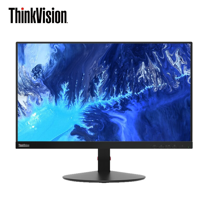 联想（ThinkVision）21.5英寸IPS 窄边框 低蓝光不闪屏 商用办公电脑显示器(DVI VGA接口) S22e