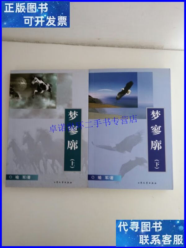 【二手9成新】梦寥廓(上 下)(喻军本) /喻军著 大众文艺出版