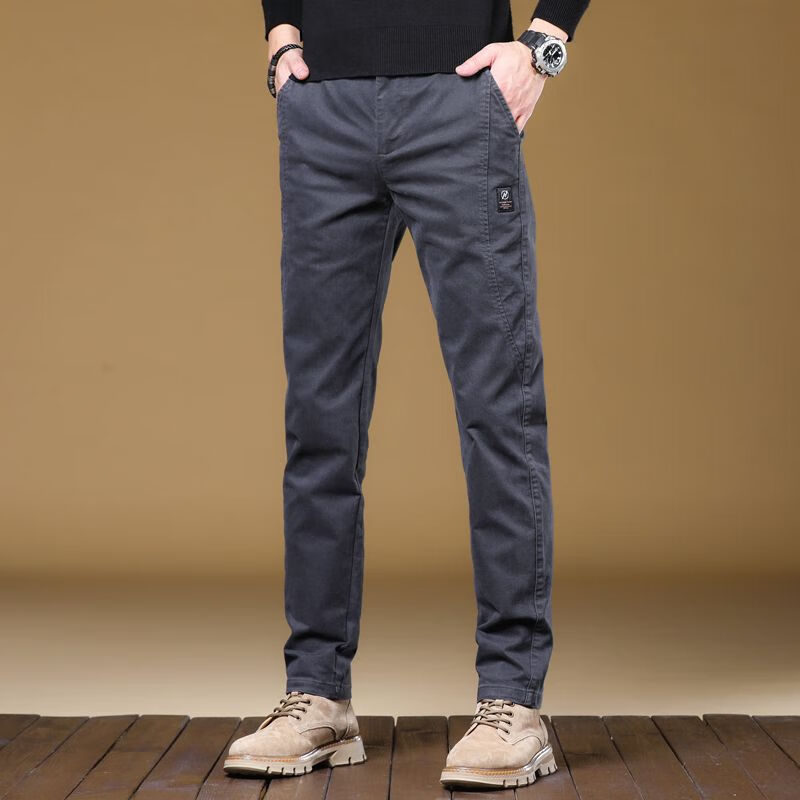 拓猴(tuohou)o型腿罗圈腿可穿的裤子男休闲裤男士秋冬款修身直筒青年