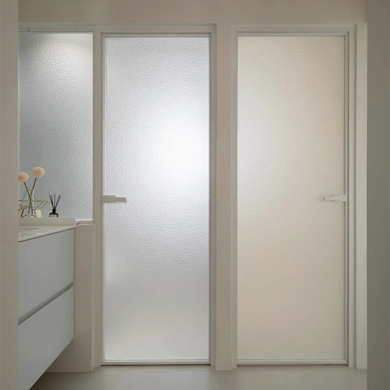 门磨砂外平内开卫生间超白长虹平开门厨房窄边钛镁合 双包门套一平方
