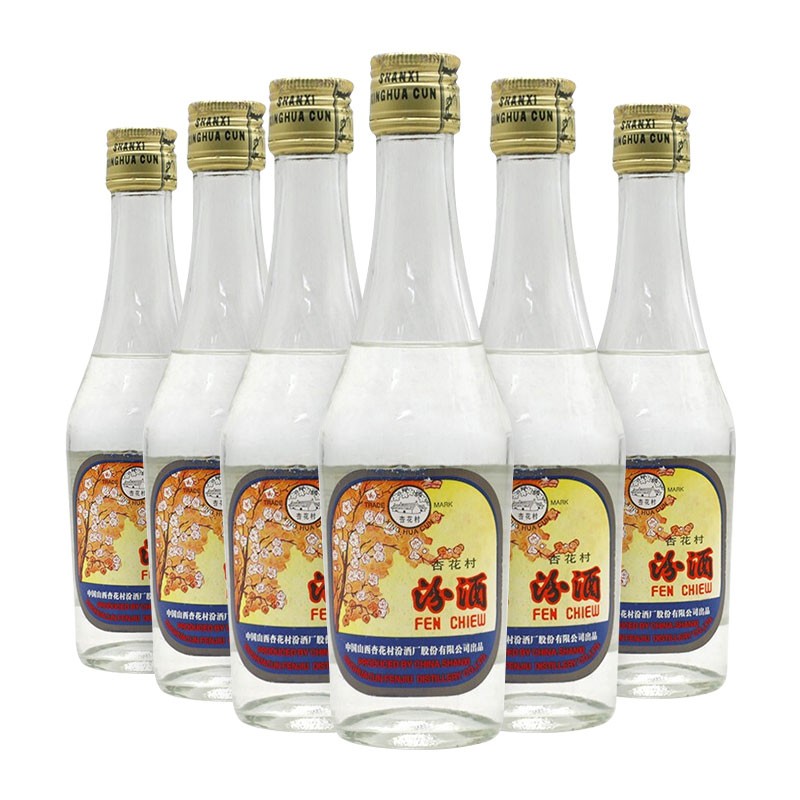 收藏酒 陈年老酒 汾酒 出口汾53度 2006年产 清香型白酒 250ml 250ML*6瓶