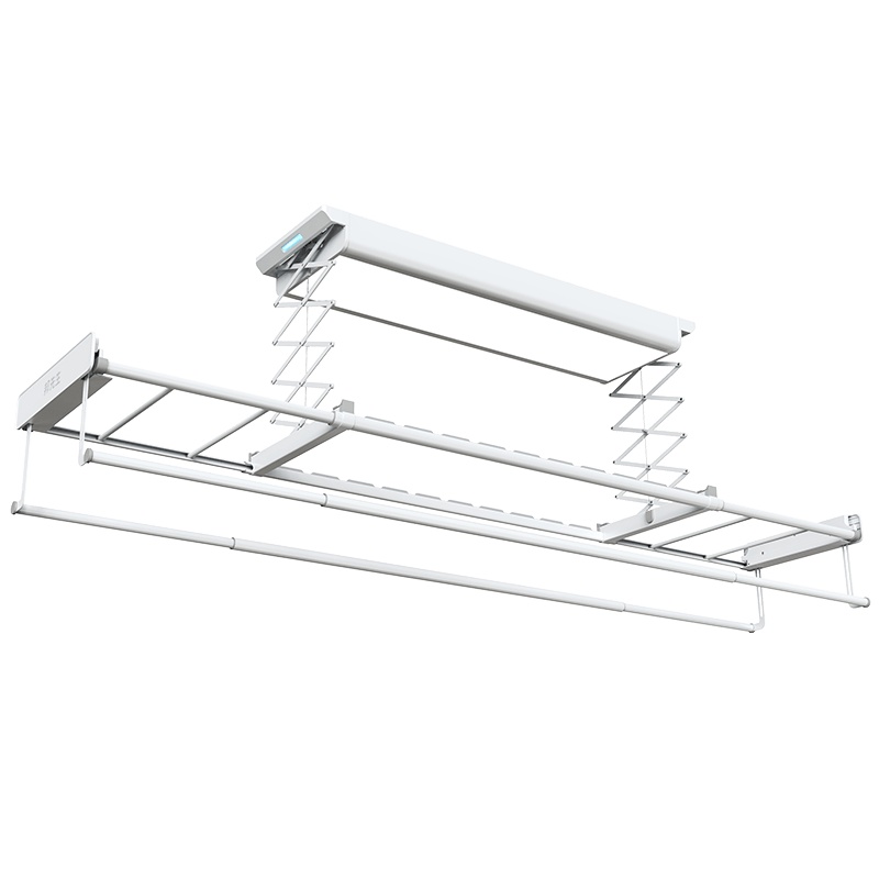 邦先生超薄隐形嵌入式电动晾衣架全自动智能升降阳台伸缩凉晒衣机M22A白