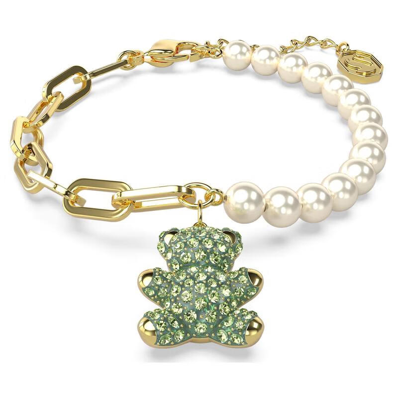 施华洛世奇(swarovski)女士手链 teddy bracelet 小熊珍珠时尚优雅