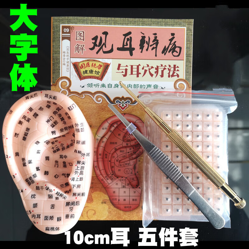 耳穴贴王不留行籽贴耳豆贴耳穴压豆耳贴耳穴模型失眠贴 探穴笔 耳朵
