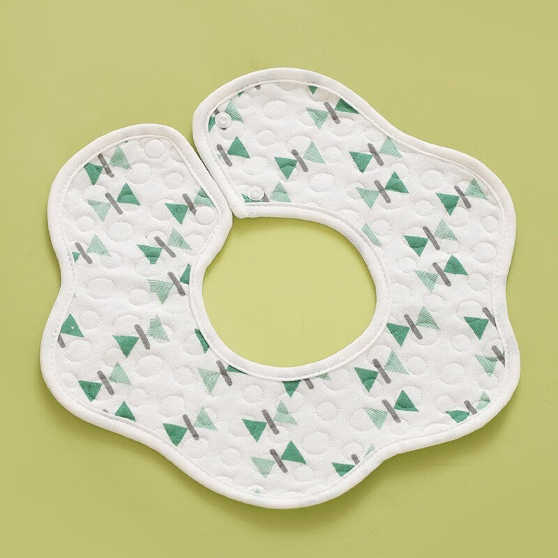 boxbaby婴儿口水巾纯棉印花围嘴宝宝360°旋转饭兜新生儿防水围兜5条装 男孩防水款(5条装)