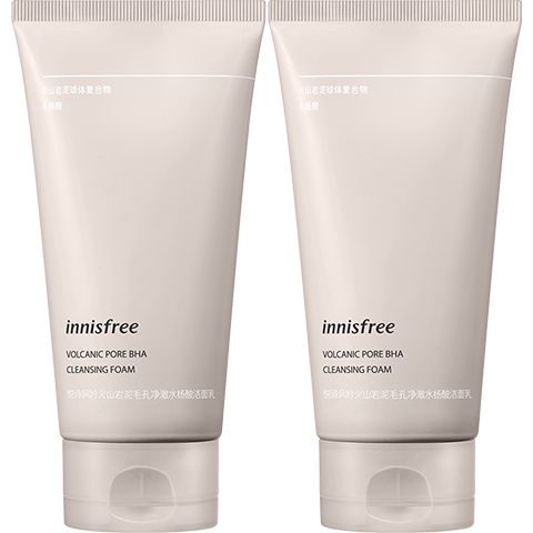 innisfree 悦诗风吟 火山岩泥毛孔清洁洗颜乳 150ml*2支