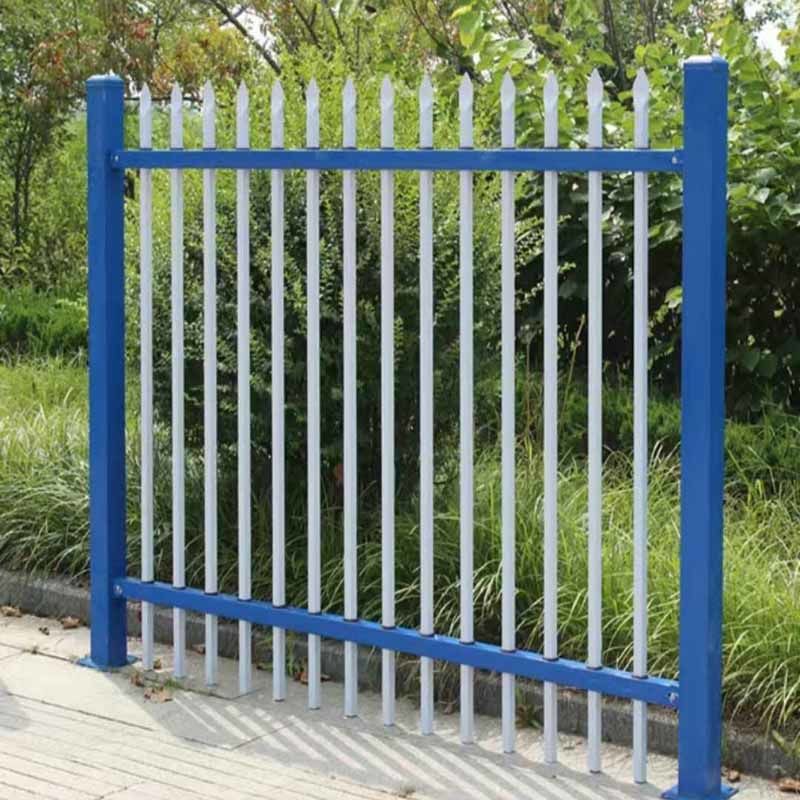 定制适合防护围栏安全隔离栅栏厂区锌钢铁艺围墙护栏小区栏杆公园厂房