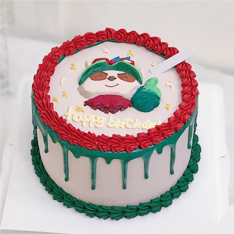 芙滋窝新款英雄联盟生日蛋糕游戏儿童男孩女孩盲僧剑圣提莫全国同城