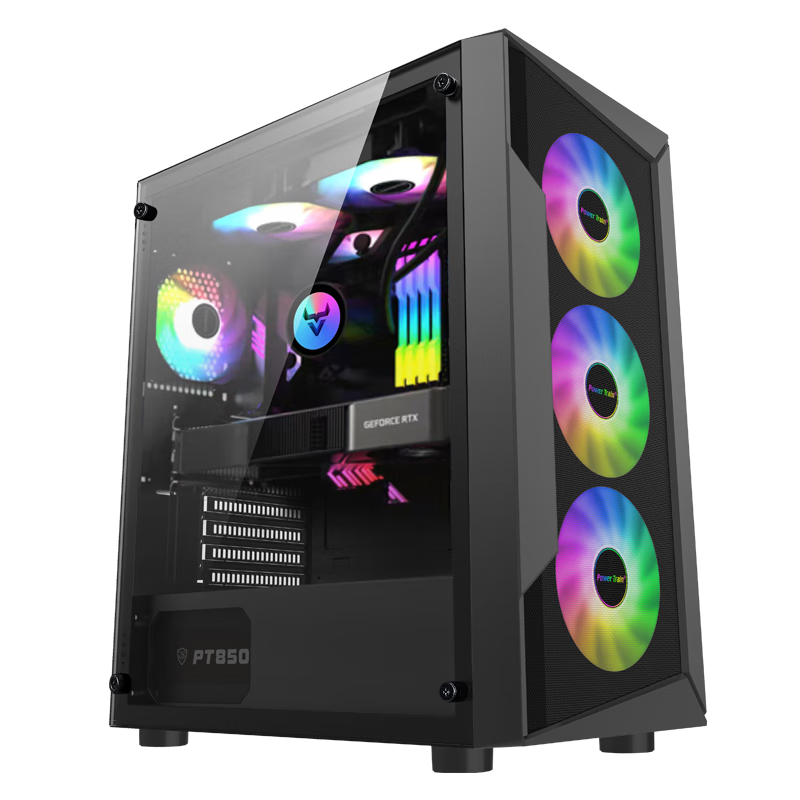 鑫銳intel 酷睿i5 12400F/12490F升i7 14代/RTX4060吃雞游戲黑神話悟空辦公電腦水冷DIY組裝臺(tái)式電腦 配置八 i7 14代丨32G+1T丨RTX4060