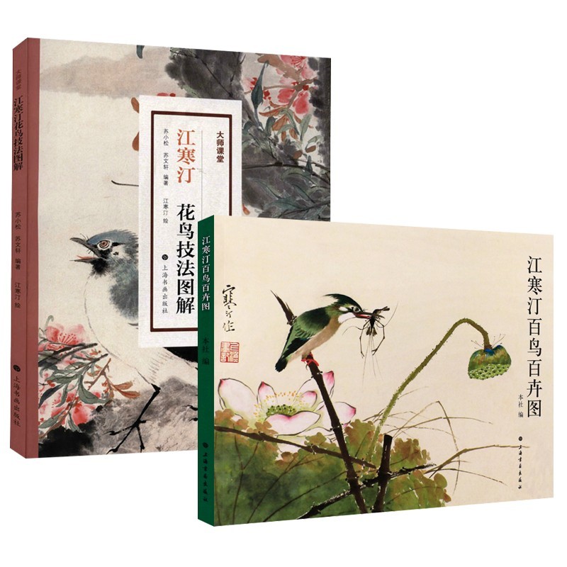 海派海上四大花旦江寒汀花鸟绘画技法鉴赏 国画花鸟绘画技法美术作品