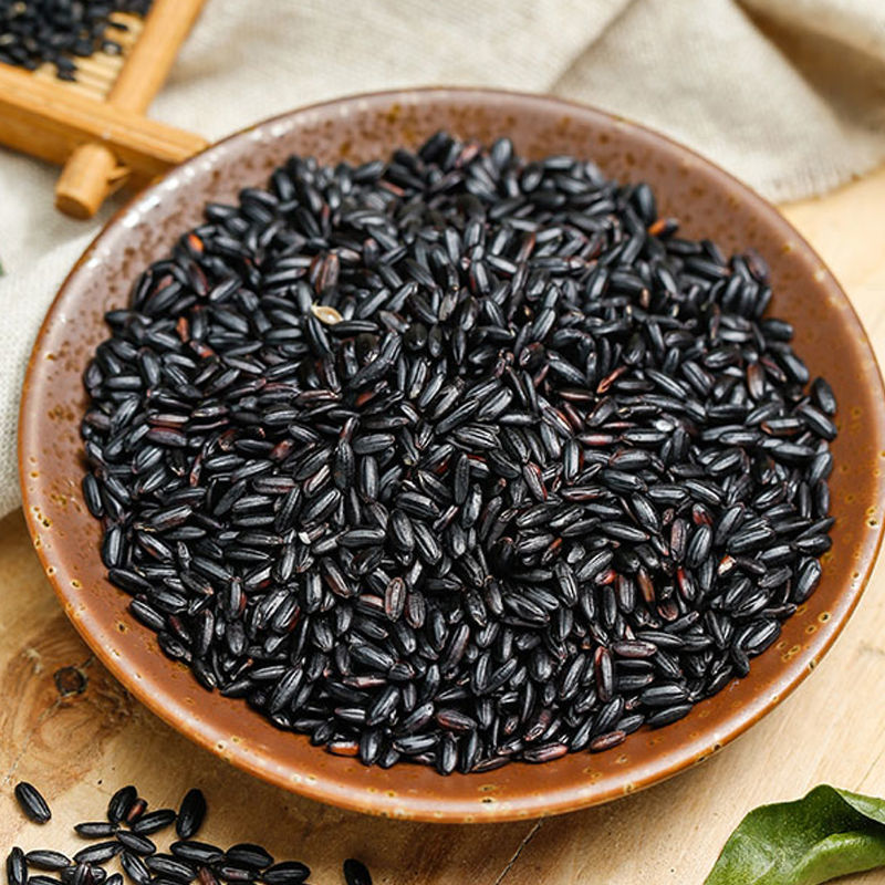 黑香米东北黑米无染色黑香米黑米紫米批发五谷杂粮5斤 精选黑米5斤