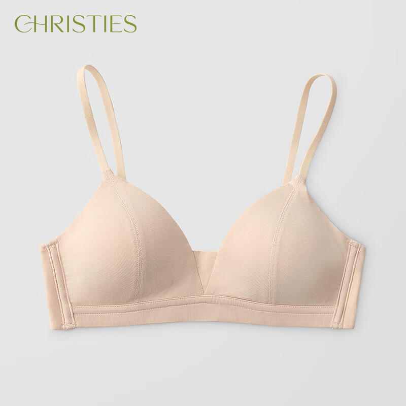 轻薄款少女三角杯胸罩可拆卸小胸聚拢 肤色 s( 建议100斤以下 70abc)