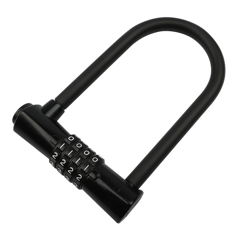 賽拓四位密碼鎖 U型鎖 電動自行車鎖 門鎖工具箱柜鎖防盜鎖 【0473】四碼密碼U型鎖