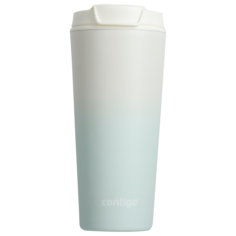 contigo 康迪克 兒童保溫杯不銹鋼保冷防漏鴨嘴吸管水杯幼兒園保溫 奶油薄荷(陶瓷內(nèi)膽)