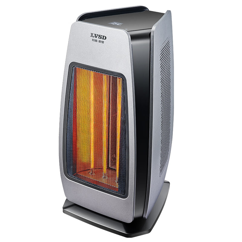 利维斯顿取暖器家用暖风机立式电暖风热风机电暖气节能小太阳遥控电暖器卧室办公室烤火炉APP智能语音AI 速热石墨烯/语音/APP/遥控 绅士灰 整屋供暖3000W