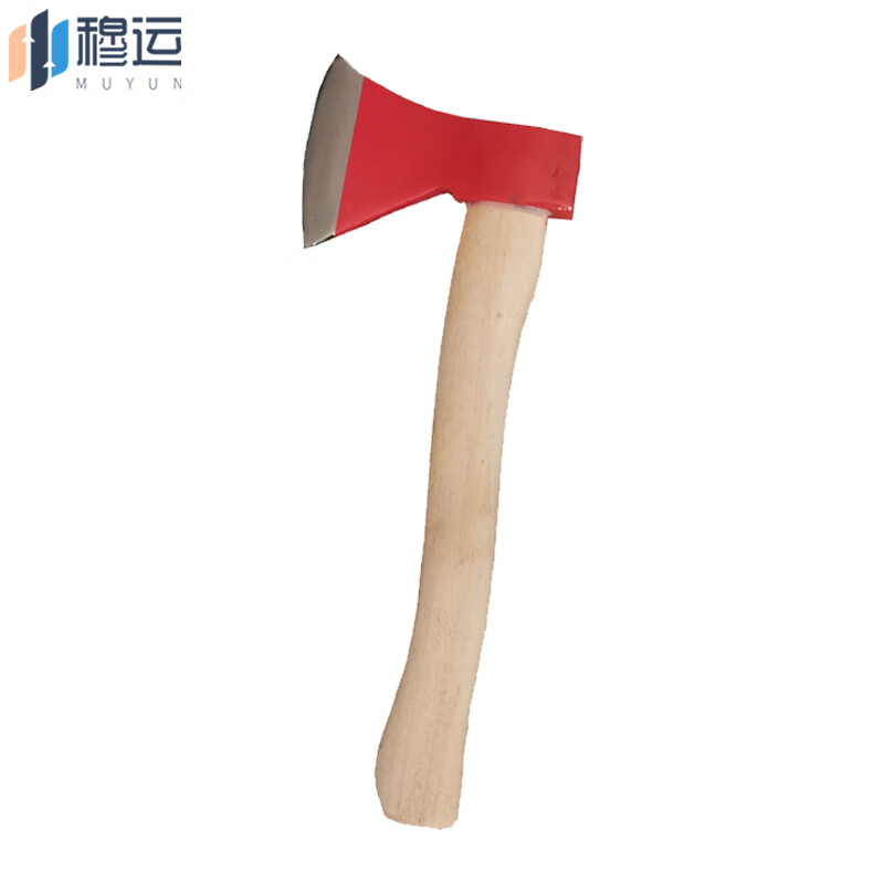 穆运 消防斧消防破拆工具消防斧头36公分木柄手斧 腰斧手斧消防器材5