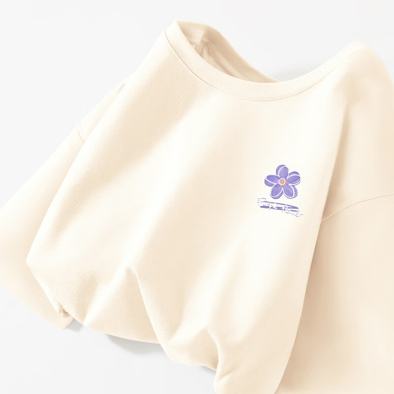 真维斯长袖t恤女200g重磅纯棉宽松圆领春秋新款休闲内搭小个子打底衫GX 2026春:车厘子红-JWS马上发财马K L