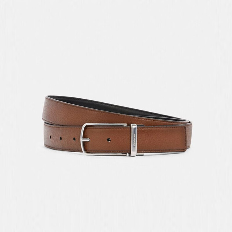 蔻驰(coach)【买手代购】 男士腰带棕色黑色牛皮革 91311 svfd7 棕色