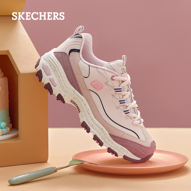 斯凯奇（Skechers）星空熊女鞋秋季熊猫鞋厚底老爹鞋软底百搭休闲运动鞋149589