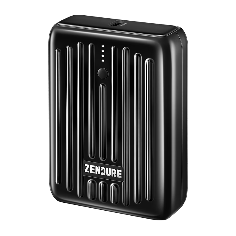 ZENDURE 征拓 SuperMini 移动电源 曜岩黑 10000mAh Type-C 20W双向快充