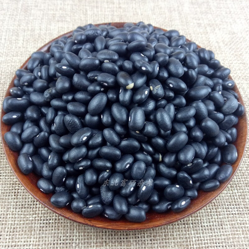 虎钢馋黑芸豆东北白心芯饭豆馅小黑豆农家自产腰豆乌豆