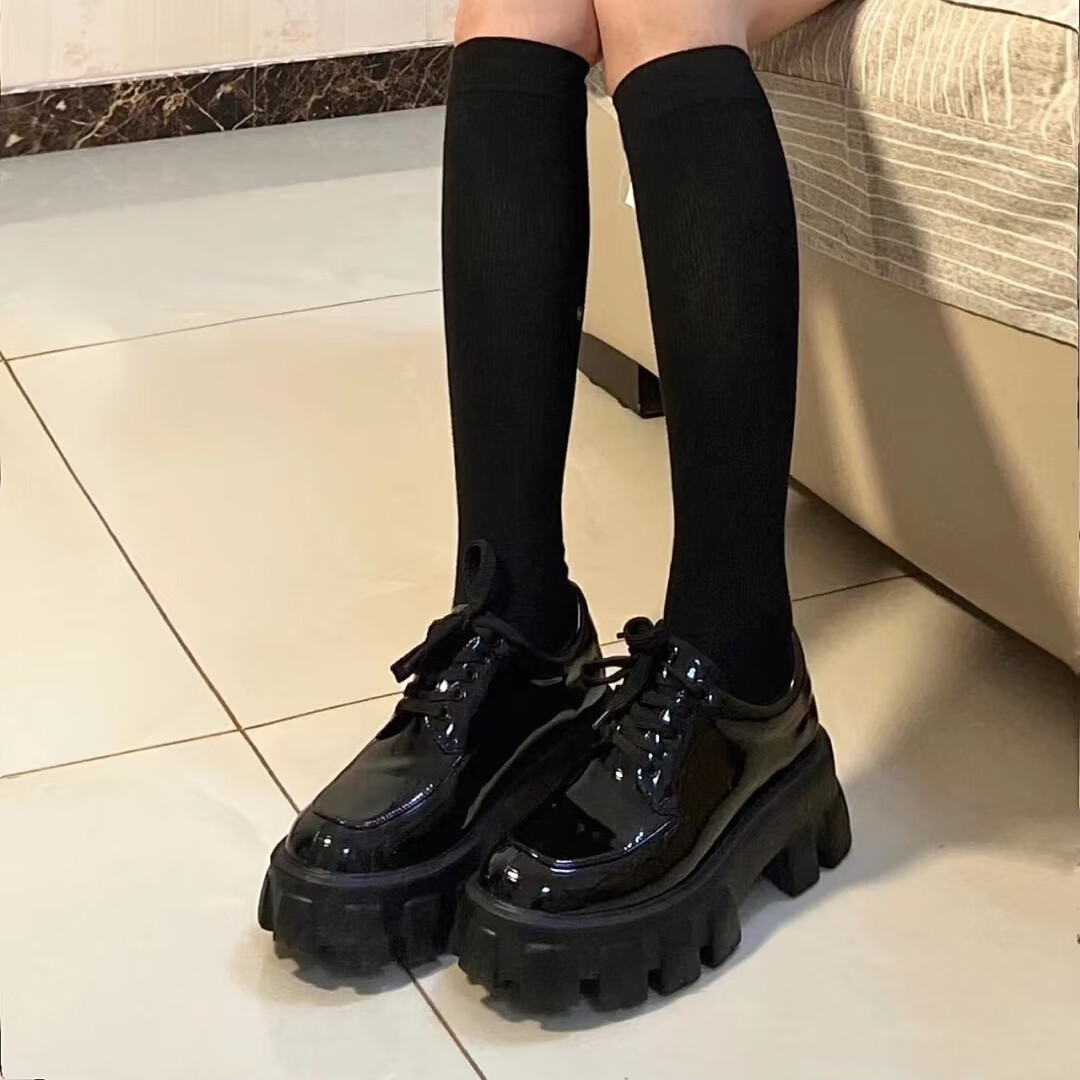 冉同特大码加肥加大码女鞋41-43皮鞋乐福鞋35-43码大码厚底松糕大头鞋