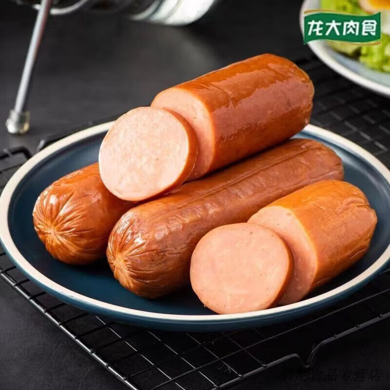 包装开袋即食早餐午餐下酒菜大香肠 350g 龙大精肉火腿