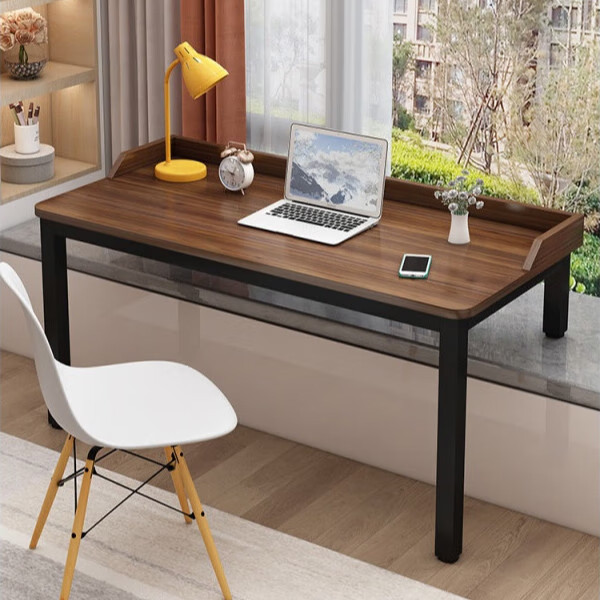 华世蒂实木飘窗桌电脑桌卧室高低腿学习桌窗台写字桌阳台长短腿桌 带