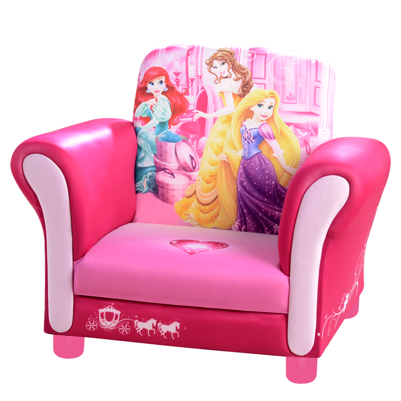 dgbaobei迪士尼儿童沙发 冰雪奇缘公主米妮卡通幼儿沙发 小可爱沙发 布艺小沙发幼教用品 迪士尼公主5布艺单人沙发