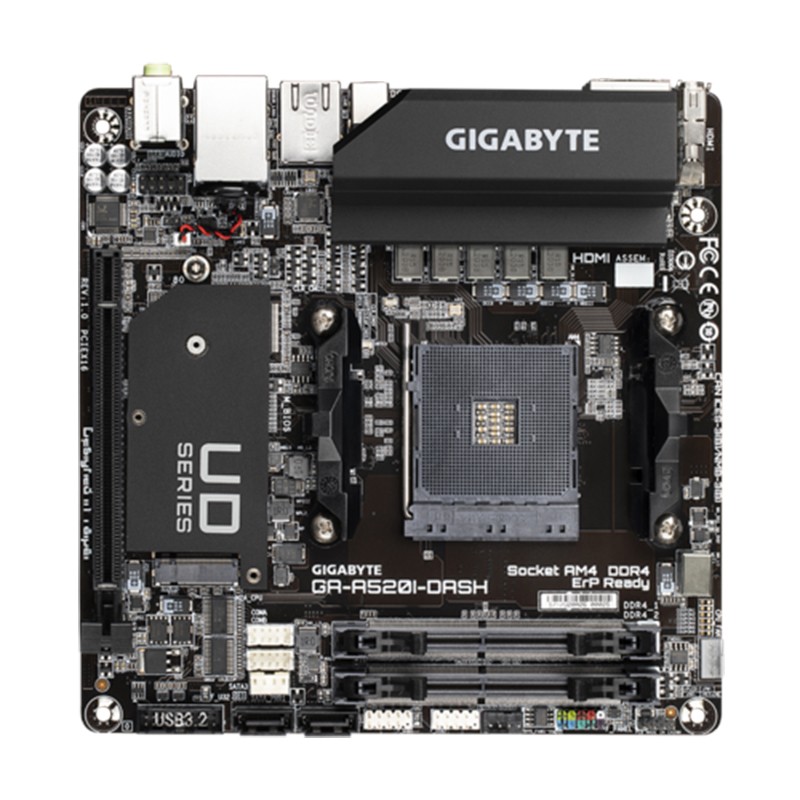 技嘉(gigabyte) a520i-dash主板 mini-itx主板 支持amd锐龙am4 迷你